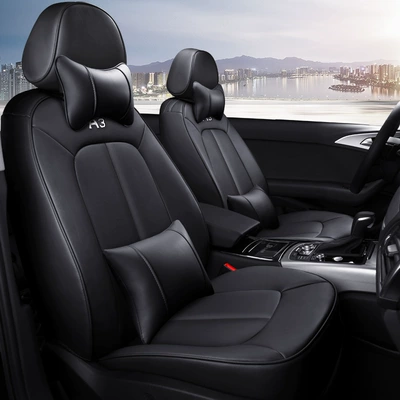 Modelə uyğun (Original) oturacaq örtükləri original car grain four-season - classic-black-deluxe-edition-ordinary-leather