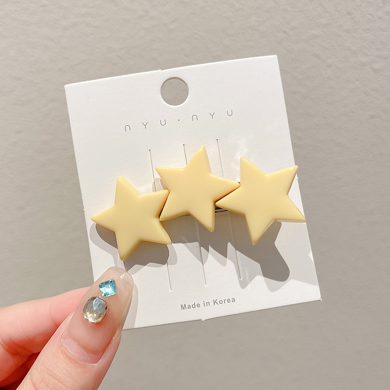 Horquilla de color dopamina, clip de pico de pato de cabello roto coreano femenino, horquilla de sentido avanzado y2k, clip lateral con flequillo, tocado