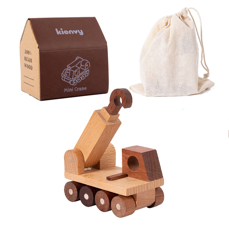 Ingeniería de rompecabezas de madera tridimensional transfronteriza carro avión para construir bloques de madera sólida para niños y niñas juguetes de puzzle regalo image 15