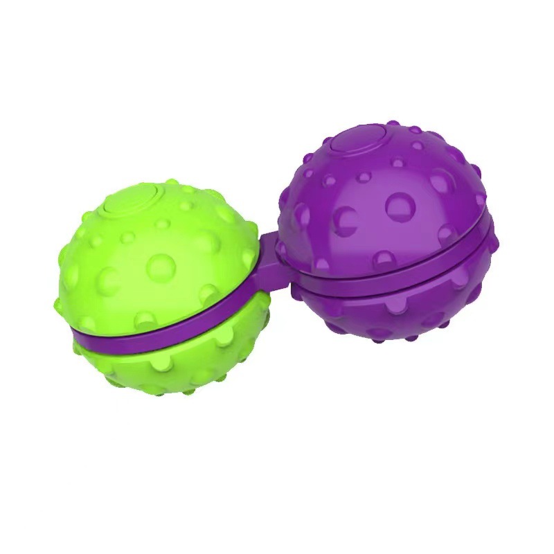 Descompresión rábano masaje bola TikTok dedo rodillo giratorio Bola de descompresión masajeador 3D dedo bola giratoria juguete