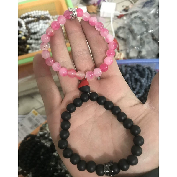 Rose red black crown black and white