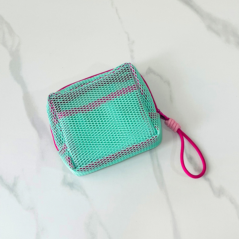 Bolsa de tofu de malla de dopamina superligera de malla de maquillaje bolsa de almacenamiento multipropósito de gran capacidad de comercio exterior transfronterizo