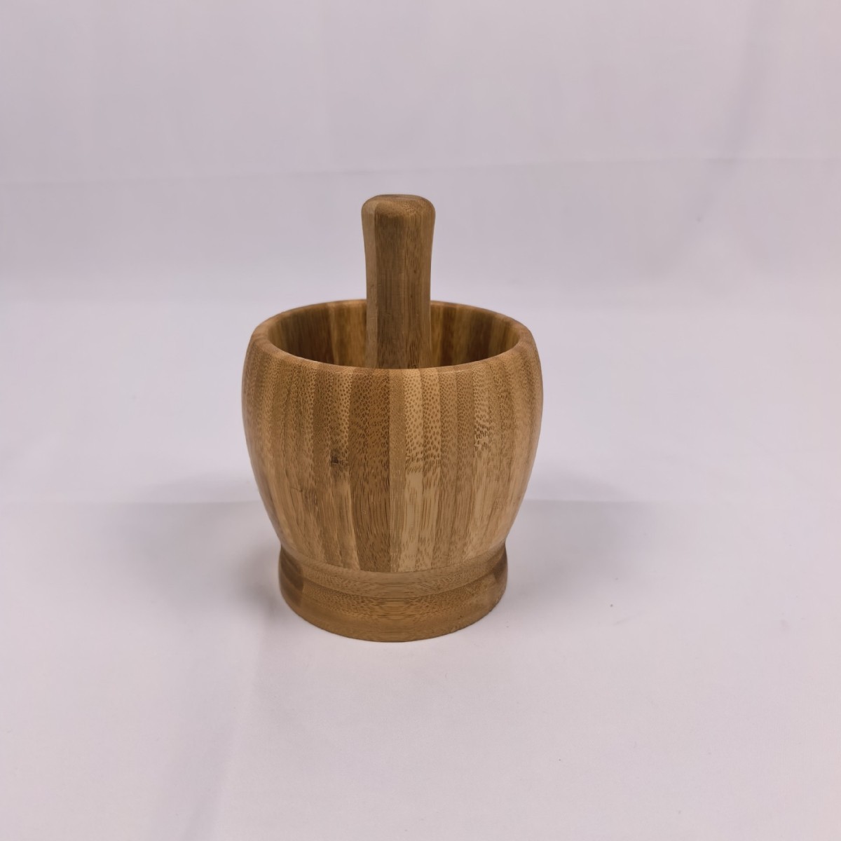 Bamboo Garlic Crusher Pestle Mortar Multifunctional Garlic Grinder Jar Medicine Crusher Garlic Press