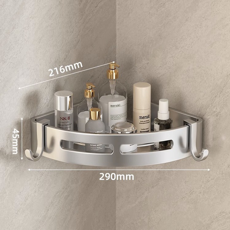 Estantes de baño sin perforación, toallas de baño colgantes, lavabos de pared, canasta triangular, estante de almacenamiento de gel de ducha