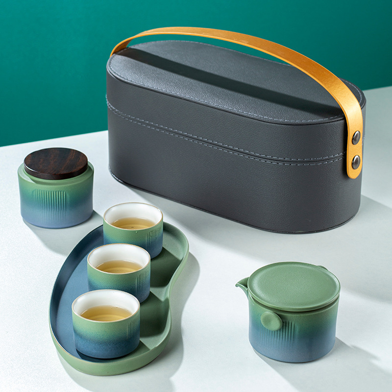【一件采购价】【sku阶梯价】陶瓷茶具套装便携旅行茶具