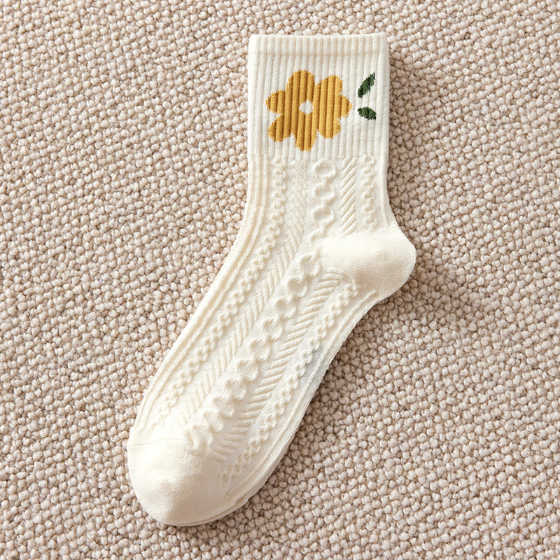 녹색 꽃 중간 튜브 - 노란색 꽃