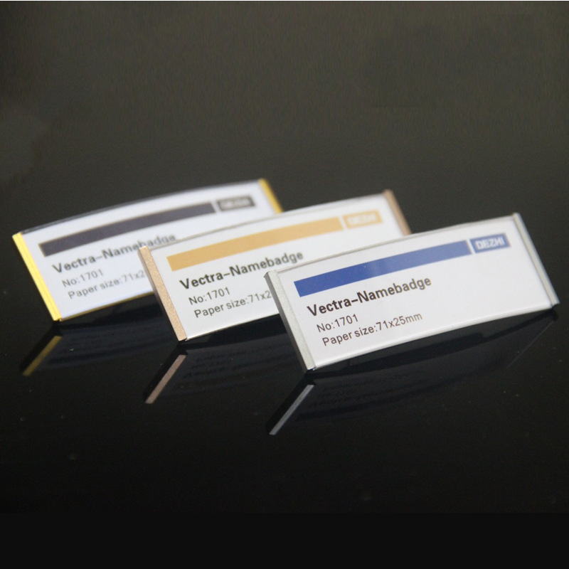 Aluminum alloy badge pin 4S shop work number plate metal employee company work card Geely car work name brand