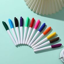 源頭廠家批發直銷 12色針尖錐頭可擦白板筆辦公學生  塗鴉白板筆