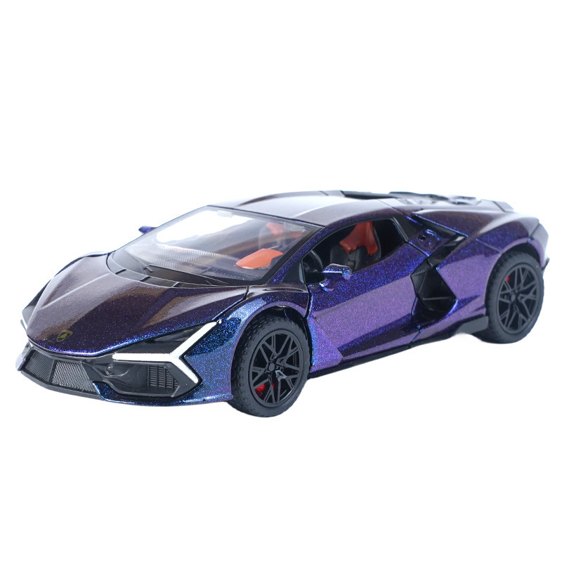 Lijiaxin modelo de coche de aleación 1:32 nuevo coche deportivo Rambo Big Bull retroceso con sonido y luz niño modelo de juguete adorno