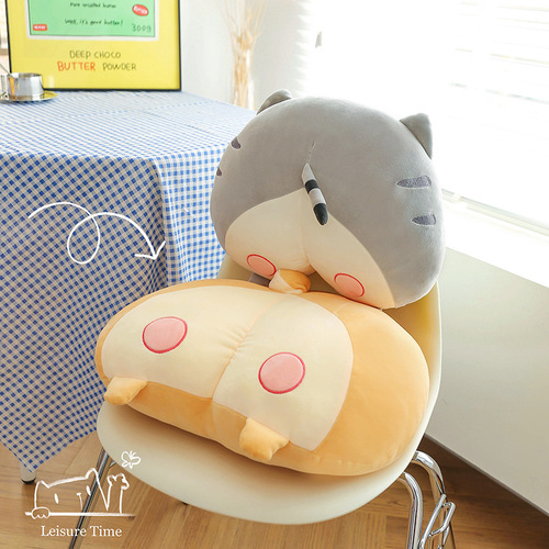Cute creative internet celebrity corgi butt pillow creative plush cushion toy doll sleeping girl gift wholesale