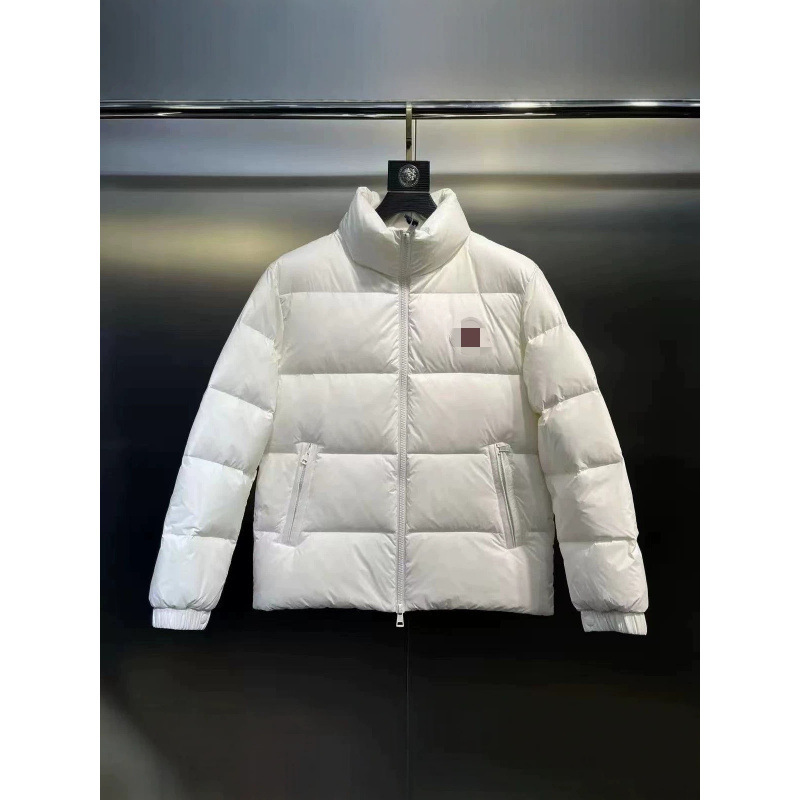 Foreign trade down jacket with stand-up collar and large logo, men's thickened warm jacket, winter style cold-proof puffer coat Foreign trade down jacket with stand-up collar and large logo, men's thickened warm jacket, winter style cold-proof puffer coat
