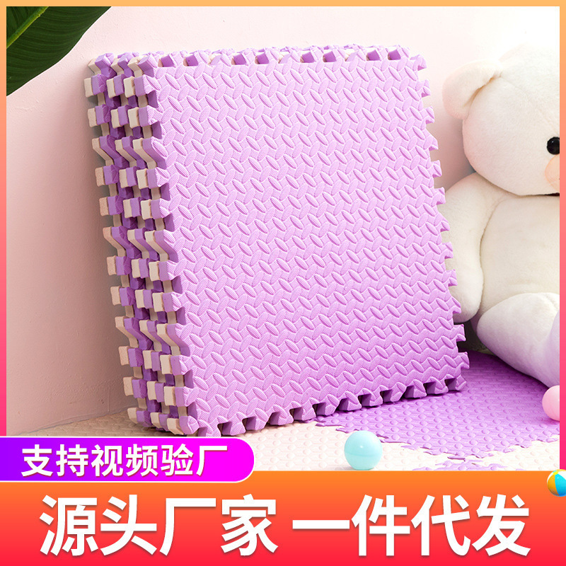 Foam interlocking mat with leaf pattern, children's crawling mat, cross-pattern interlocking, non-slip, soundproof foam floor mat, wholesale from manufacturer Foam interlocking mat with leaf pattern, children's crawling mat, cross-pattern interlocking, non-slip, soundproof foam floor mat, wholesale from manufacturer