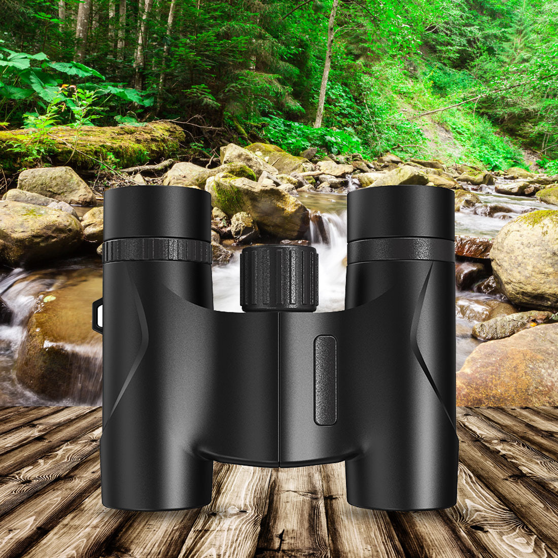 现货双筒望远镜10X22海鸥10X25便携高清全光学夜视微光直筒望远镜