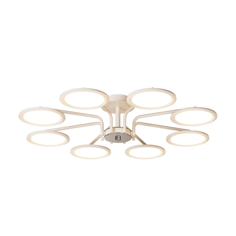 Luz de techo de la sala de estar moderna y minimalista atmósfera de viento crema de la lámpara principal del dormitorio diseño creativo de lámparas de decoración de comedor 115L