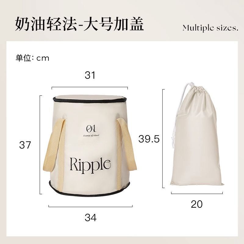 旅行便携式可折叠泡脚桶深桶过小腿宿舍保温桶家用过膝泡脚袋批发|undefined