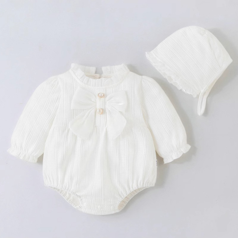 Ropa de bebé ins estilo recién nacido Corea del Sur niño otoño mameluco niña mono otoño manga larga vaina