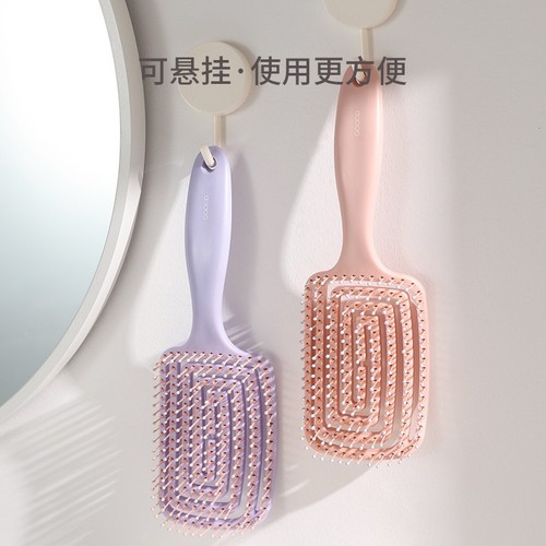 Fluffy high skull comb hair artifact women's special long hair styling massage meridian portable home rib comb