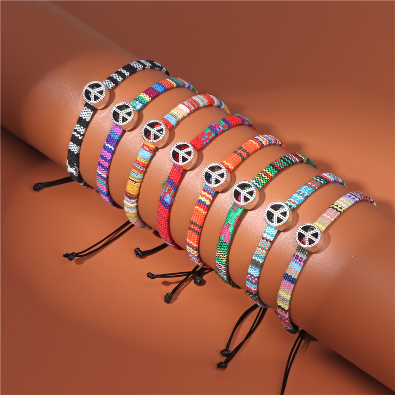 Retro Geometric Cloth Handmade Unisex Bracelets 1 Piece