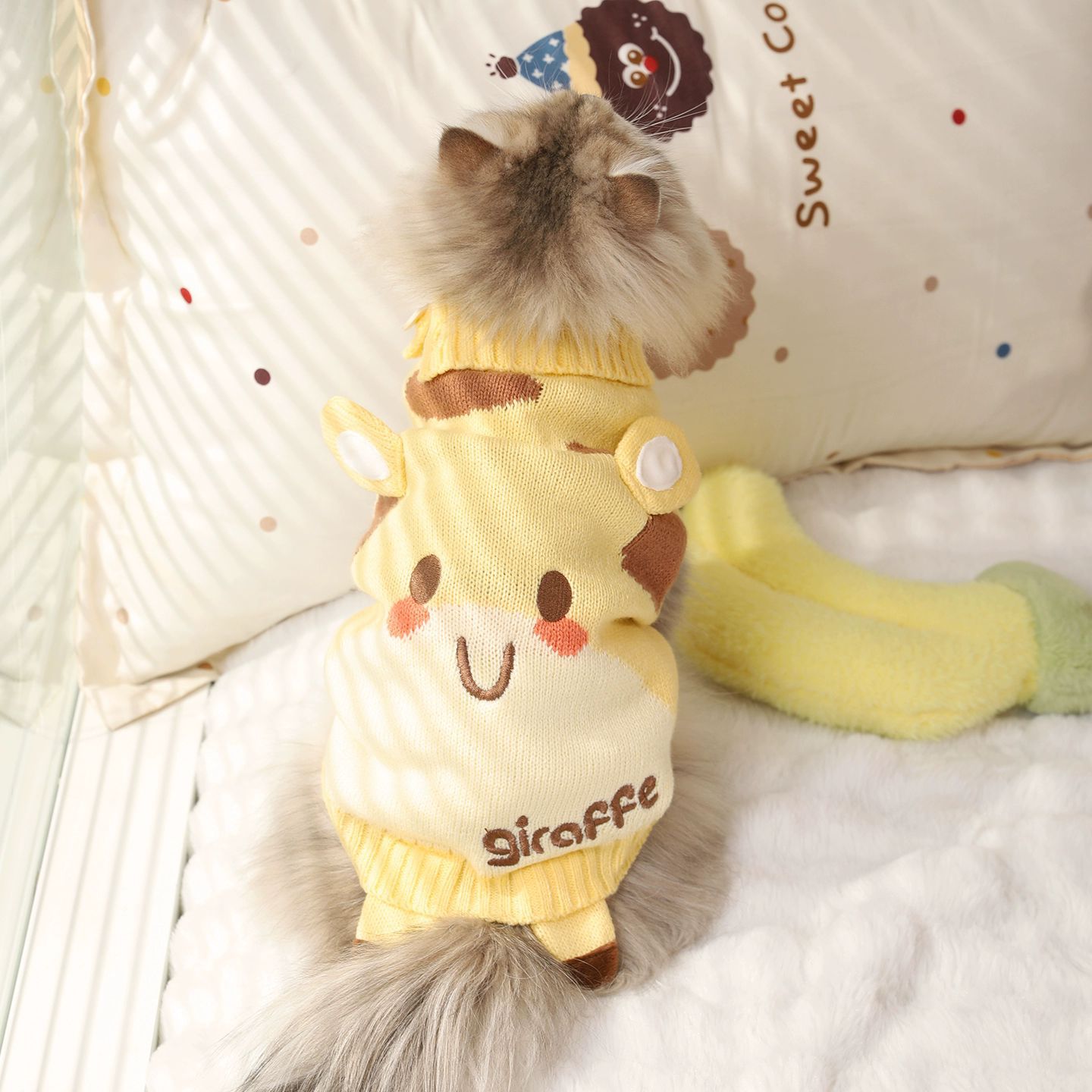 Ropa de invierno para gatos, ropa de invierno para gatos, muñecas de invierno para gatos, mascotas, perros, suéter de invierno caliente y grueso