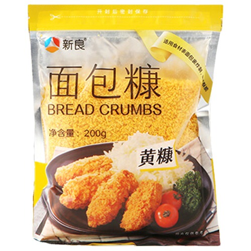 Xinliang Bread Crumbs 200g – Household Yellow & White Bread Crumbs for Crispy, Golden-Fried Coating, Perfect for Fried Chicken, Pumpkin Pancakes, and More