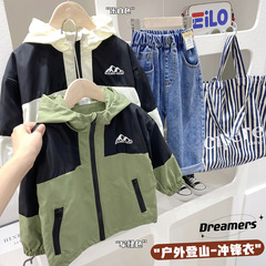 Children's Down Jacket for Boys - Spring and Autumn Outwear 2024 - Medium and Large Size Kids Outdoor Gear - Camping Windproof Autumn Clothing