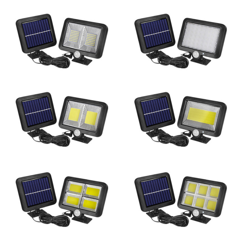 Split LED induction travel sconce solar-powered for gazebo