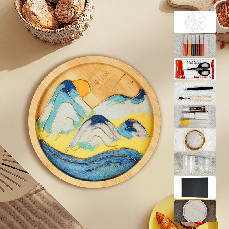 Materiales tradicionales hechos a mano Jintao Landiy pintura de esmalte novatos tazas esteras estudiantes activos cultura cultural inmaterial