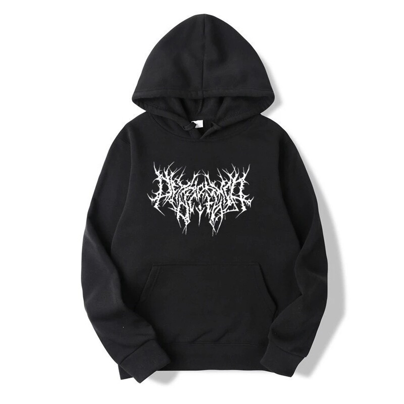 Cross-Border New Gothic Oversized Hoodie Long-Sleeve Harajuku Sweatshirt Unisex Aesthetic Hip-Hop Retro Friends