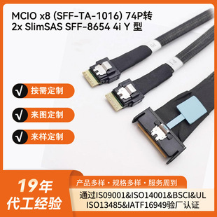 MCIO x8(SFF-TA-1016)74P�D2xSlimSAS SFF-8654 4i Y�͸����B�Ӿ�