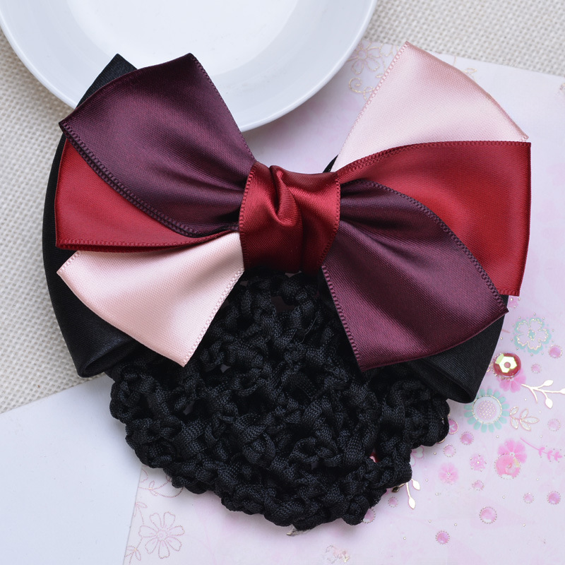 Stewardess Blue Korean Mobile Bank Hospital Nurse Hotel Telecom Professional Net Flower Hairpin Professional Head Flower Wholesale_voghion.com