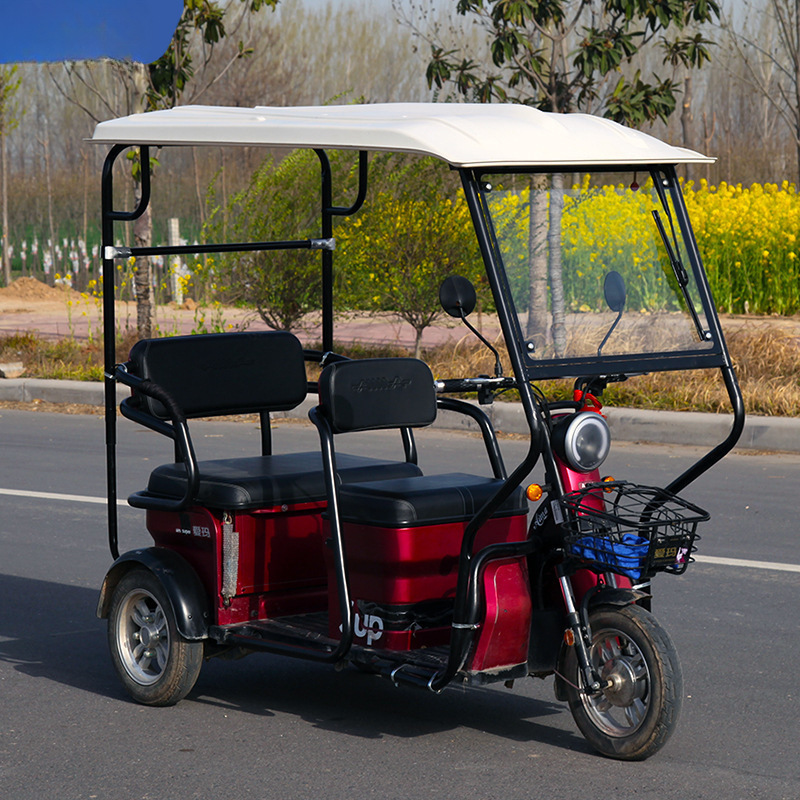 电动三轮车车棚雨篷加厚全透明封闭休闲小巴士折叠冬季挡风雨包邮