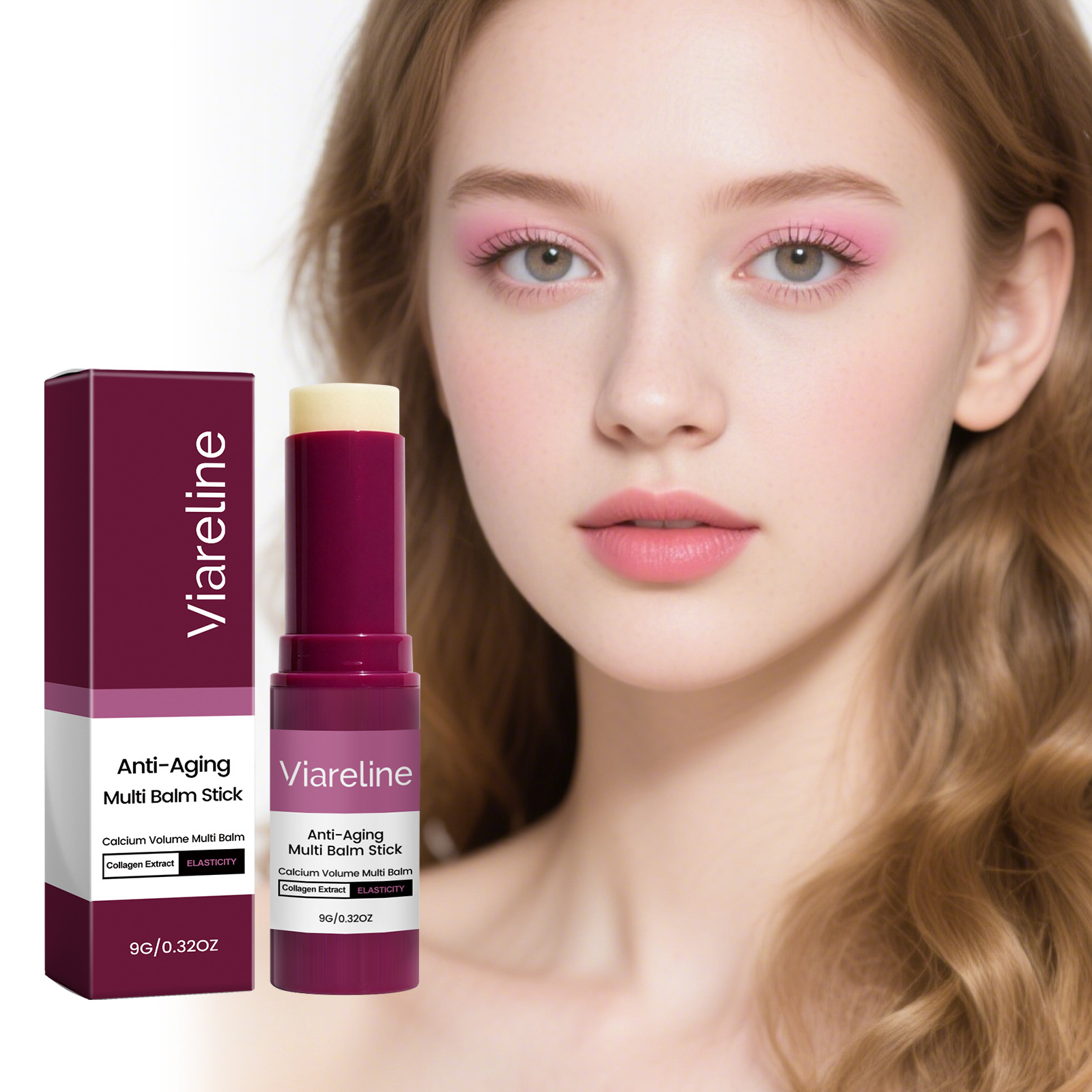 Viareline Multi-Effect Moisturizing Stick Moisturizes and Nourishes Facial Skin, Refreshing and Non-Sticky, Can Be Used All over the Body