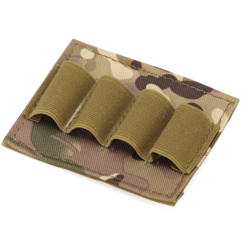 Combate transfronterizo al aire libre con velcro de cuatro agujeros, escopeta táctica, bolsa de bala, bolsa de accesorios, bala a granel, funda de extracción rápida