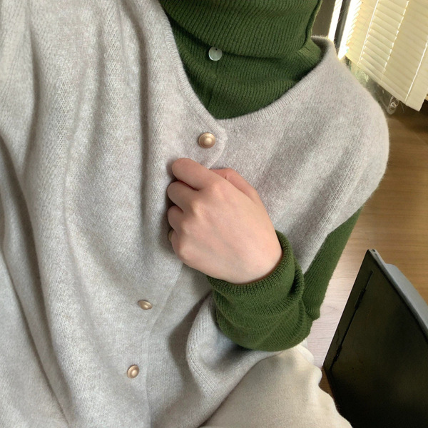 Retro knitted vest