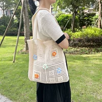 WU Flowered Small Shoulder Bag - Cute, Capacious One-Shoulder Tote