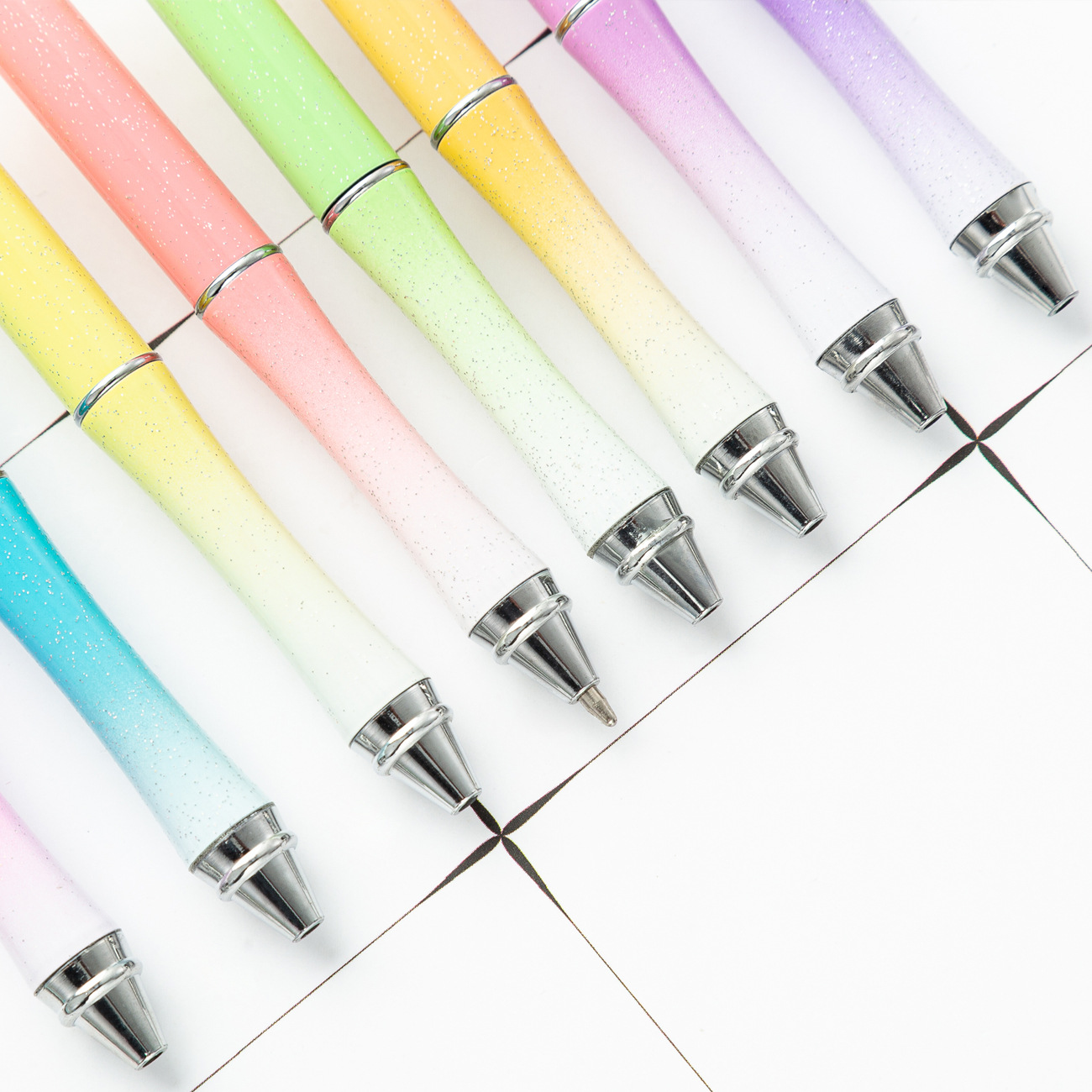 Pluma de cuentas de metal en stock al por mayor creativo con cuentas bolígrafo DIY bolígrafo personalidad metal DIY pluma con cuentas