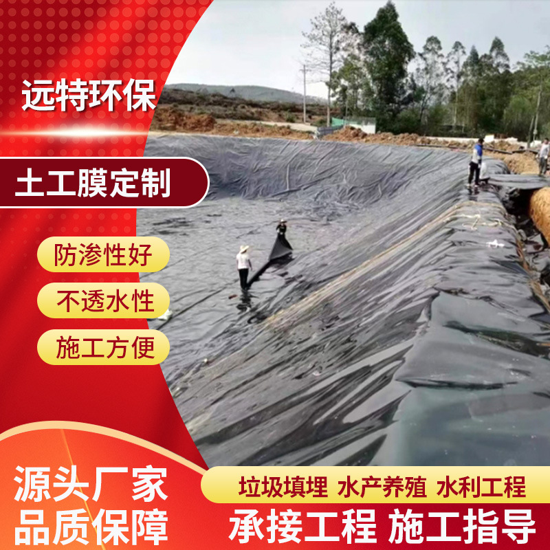 土工膜高密度聚乙烯防渗膜车间地面填埋场hdpe土工膜防渗膜厂家