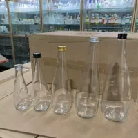 330 мл, 500 мл, алюминиевая крышка, прозрачная стеклянная бутылка для минеральной воды, 750 мл, бутылка для напитков, сока, фруктового вина, белого вина, бутылка для ледяного вина