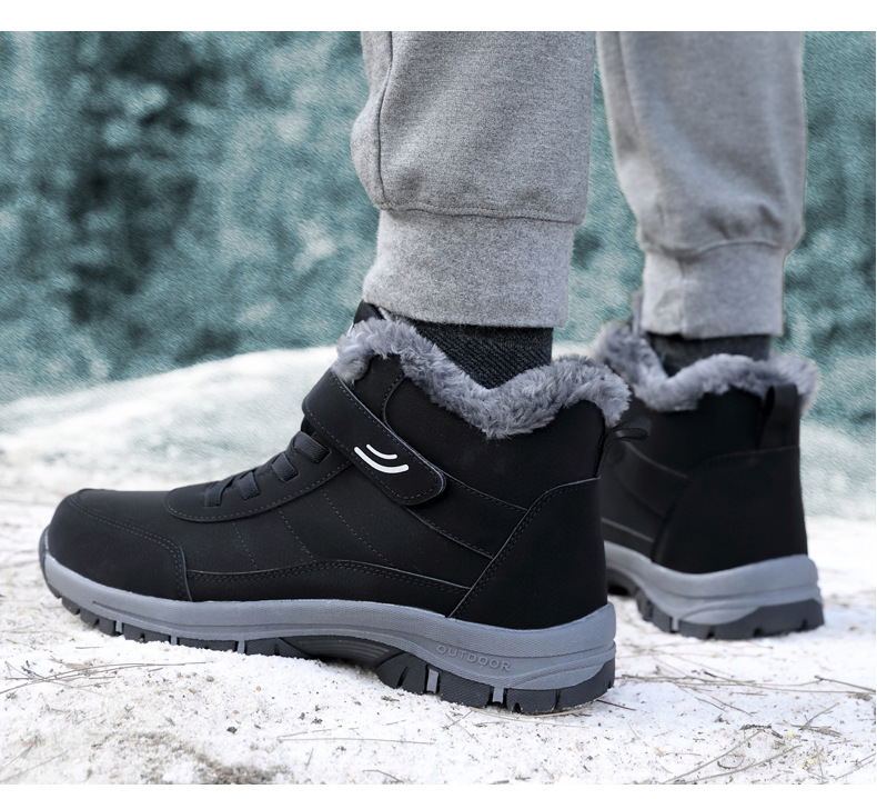 Stivali da neve da donna, da uomo, in cotone, scarpe da ginnastica, antiscivolo, comode, unisex, leggere, traspiranti_voghion.com