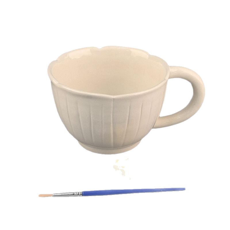 Venta directa de fábrica de adornos de porcelana blanca y azul para niños, en stock, para pintar, educativos, para bricolaje.