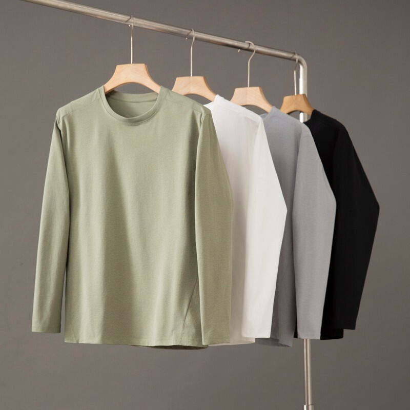 [Classic and Not Simple] Autumn 2025 New Men's and Women's Sports Running Moisture-Absorbent and Breathable Round Neck Long-Sleeved Bottoming Shirt