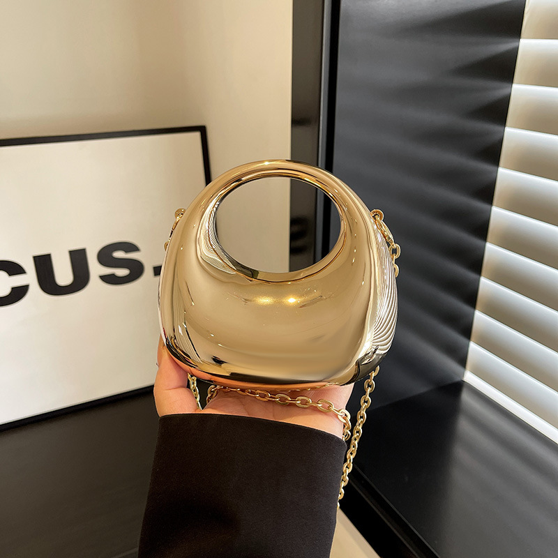 미니 아크릴 초승달 가방 큰 미니 가방 핸드 크로스 바디 동전 지갑 장식 작은 가방 이브닝 백