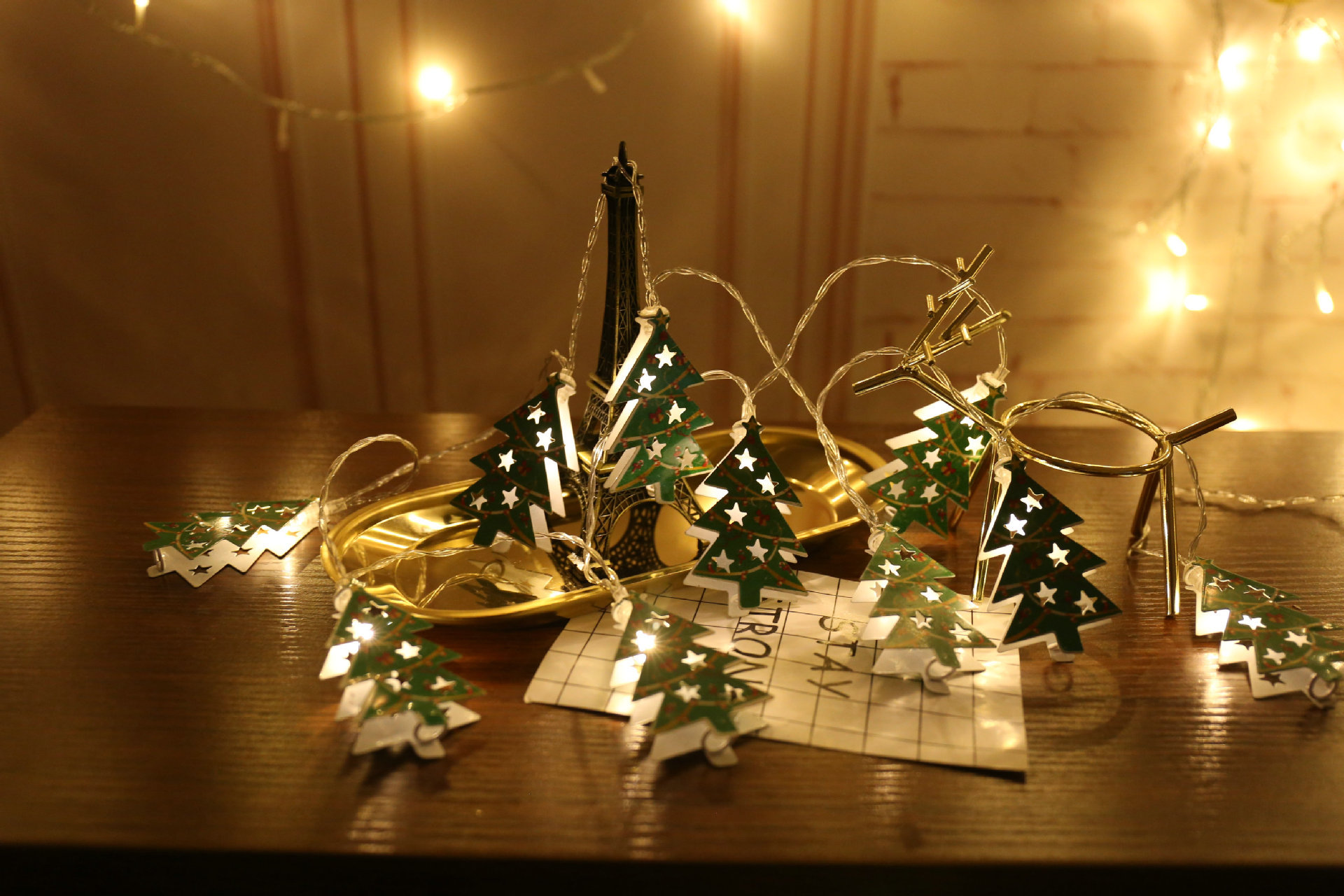 Christmas Retro Christmas Tree Pvc Christmas String Lights 1 Set display picture 5