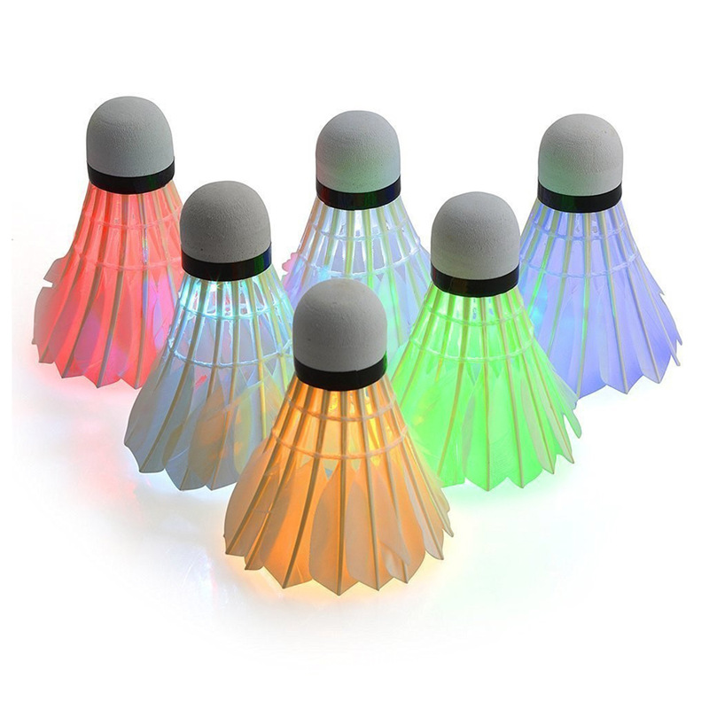クロスボーダーled夜光バドミントンメーカーばら売りライト付き発光夜間蛍光耐打泡プラスチックナイロンボール|undefined
