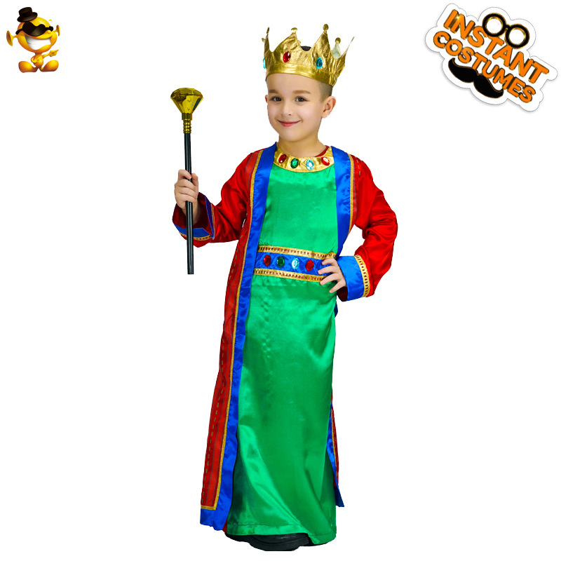 Traje de fiesta de la mascarada traje de Halloween Cosplay traje de rendimiento traje de los niños pequeño rey traje