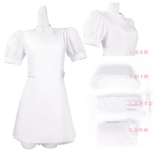 Costume factory of Kitaoka Himemo nurse costume cosplay, changing room mannequin falls in love with nurse costume cosplay outfit
