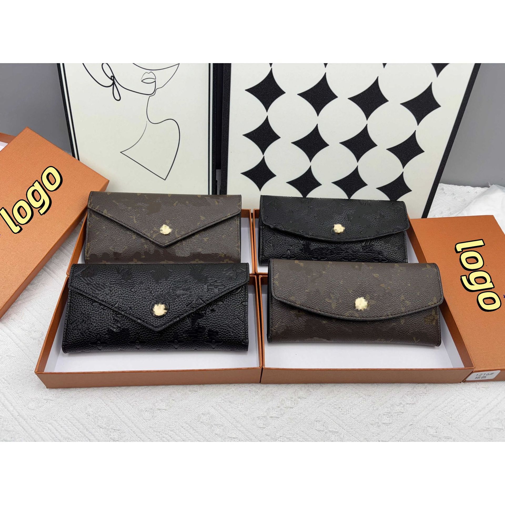 High-End Texture, Light Luxury, Cross-Border Trendy Brand L's Men's and Women's Coin Purse, Clutch Bag, Id Holder 70% off Stackable Large Capacity