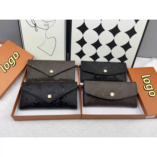 High-End Texture, Light Luxury, Cross-Border Trendy Brand L's Men's and Women's Coin Purse, Clutch Bag, Id Holder 70% off Stackable Large Capacity