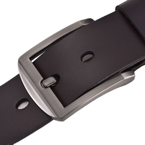 Men's Retro Pin Buckle Genuine Leather Belt, Foreign Trade Calfskin Waist Belt, Classic Men's Pants Belt, Drop Ship One Piece