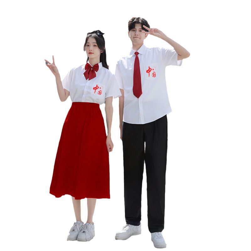 学院風班服五四節愛国大合唱団試合服装小中学生集団詩朗読公演服|undefined